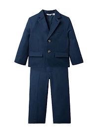 Little Boy's Classic Linen-Cotton Suit
