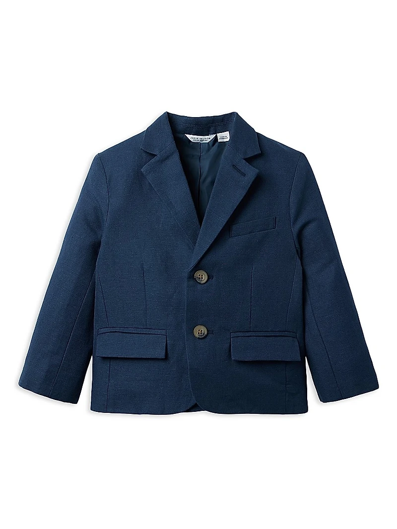 Little Boy's Classic Linen-Cotton Suit
