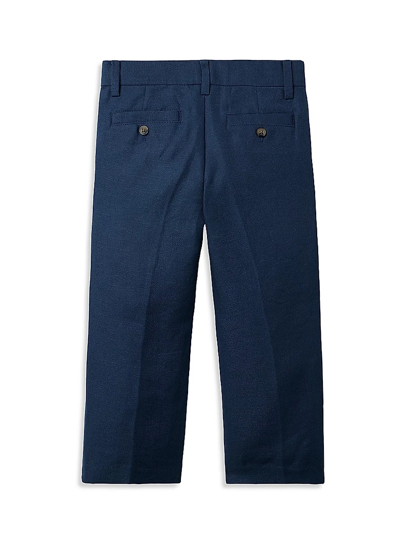 Little Boy's Classic Linen-Cotton Suit