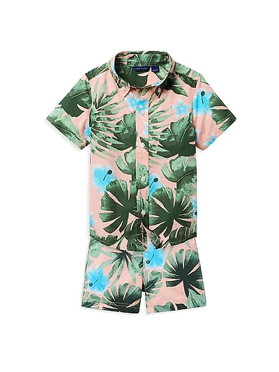 Little Boy's The Palm Cabana Set