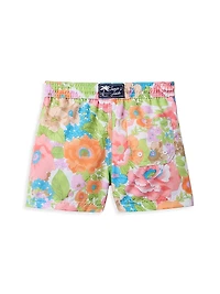 Little Boy's & Bright Floral Cabana Set