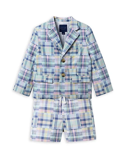 Little Boy's & Patchwork Suit Set