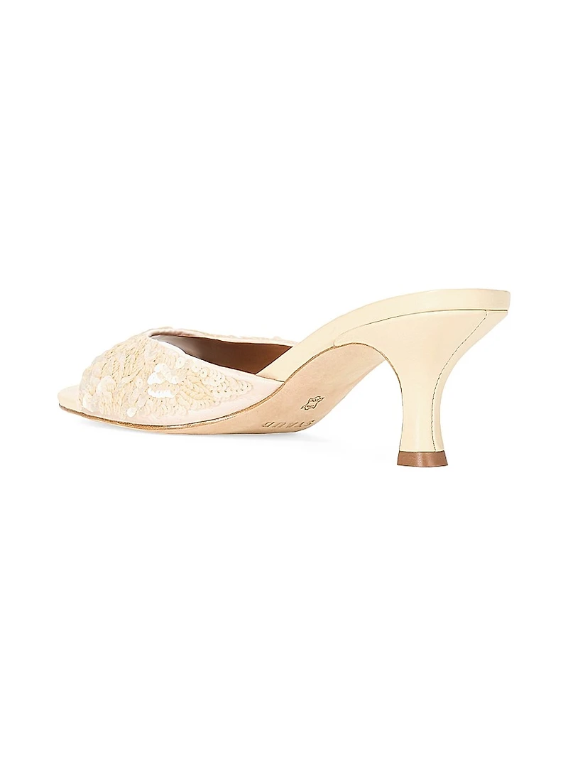 Brigitte 55MM Sequin Sandals