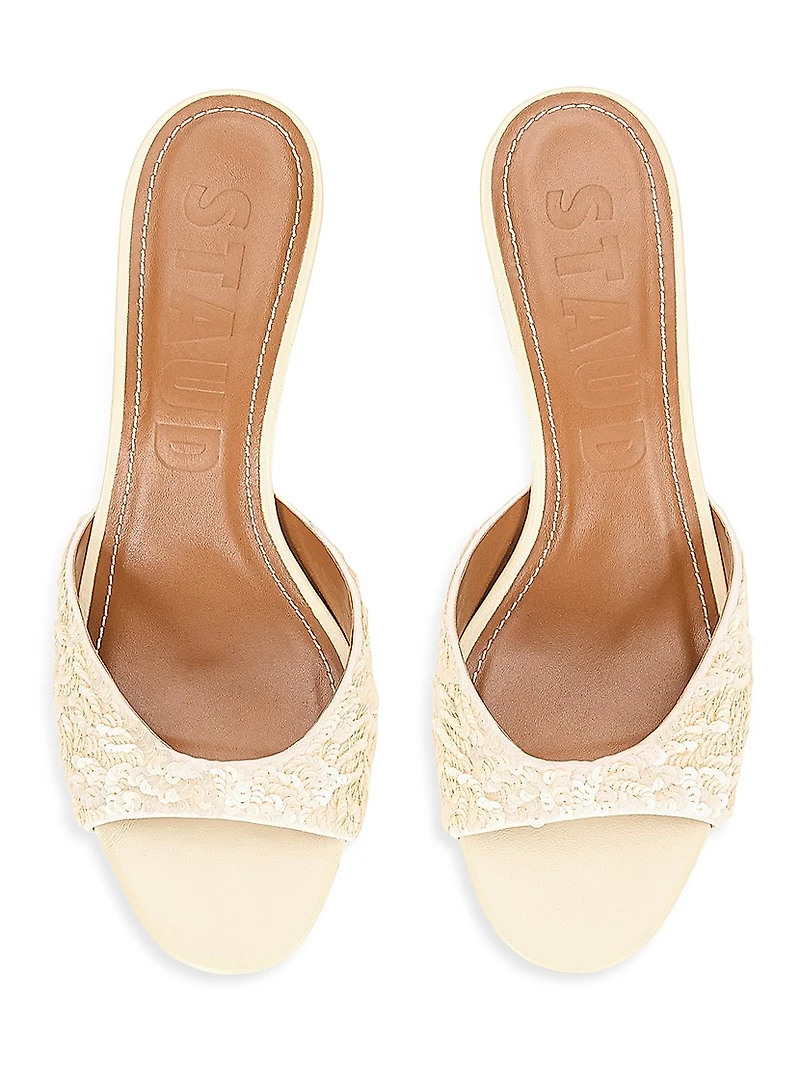 Brigitte 55MM Sequin Sandals