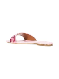 Gracie Two-Tone Beaded Sandals