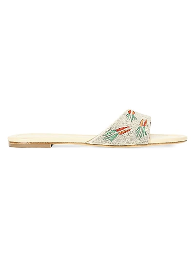 Gracie Beaded Flat Sandals