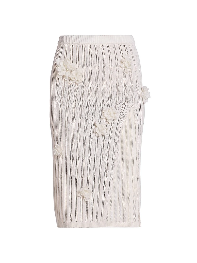 Flower Lace Midi-Skirt