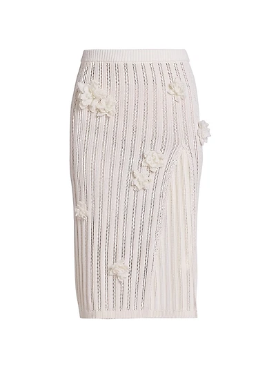 Flower Lace Midi-Skirt