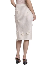 Flower Lace Midi-Skirt