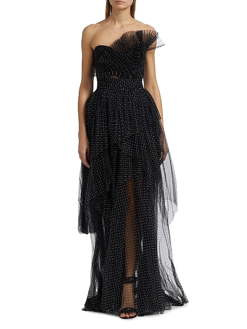 Marion Polka Dot Tulle Gown