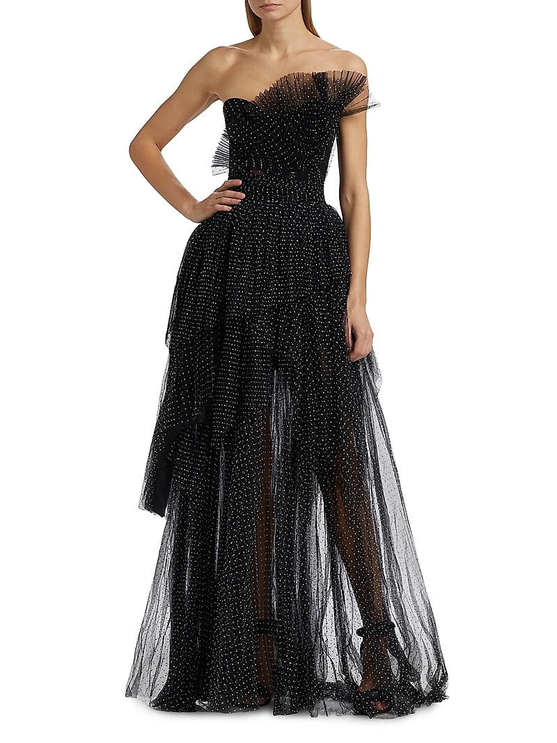 Marion Polka Dot Tulle Gown