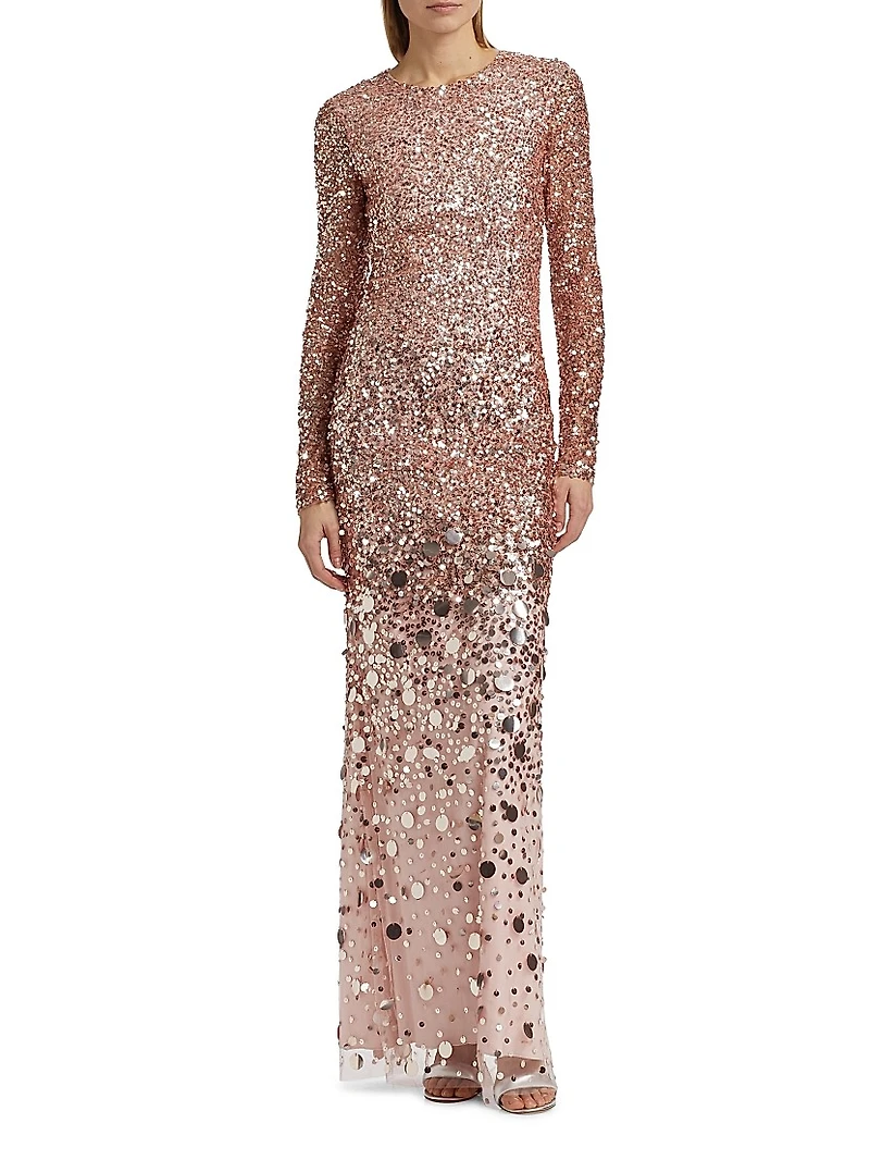 Elle Embellished Sheath Gown