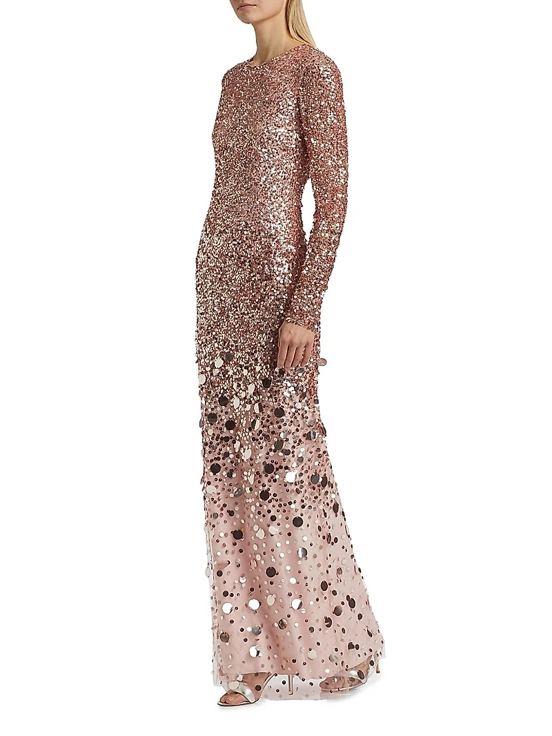 Elle Embellished Sheath Gown