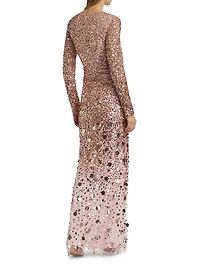 Elle Embellished Sheath Gown
