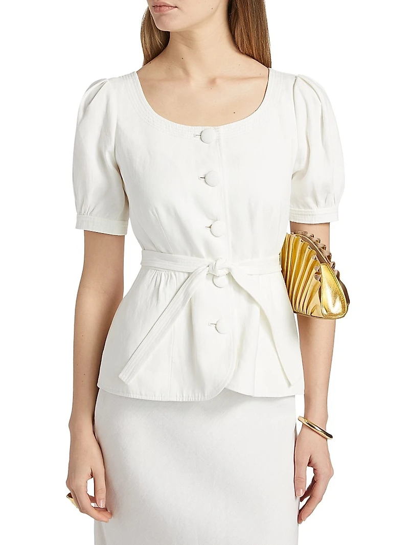 Blanca Puff-Sleeve Jacket