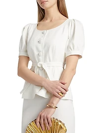 Blanca Puff-Sleeve Jacket