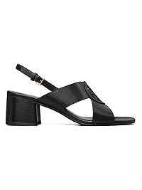Miller 55MM Leather Buckle Sandals
