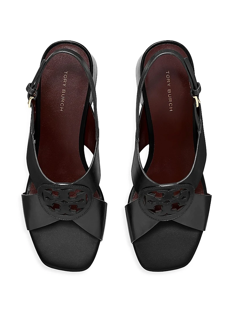 Miller 55MM Leather Buckle Sandals