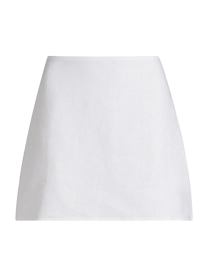 Veranda Linen Miniskirt
