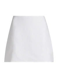 Veranda Linen Miniskirt