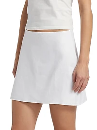 Veranda Linen Miniskirt