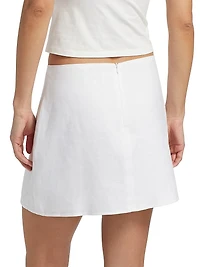 Veranda Linen Miniskirt