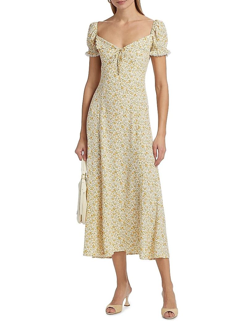 Shyla Floral Midi-Dress