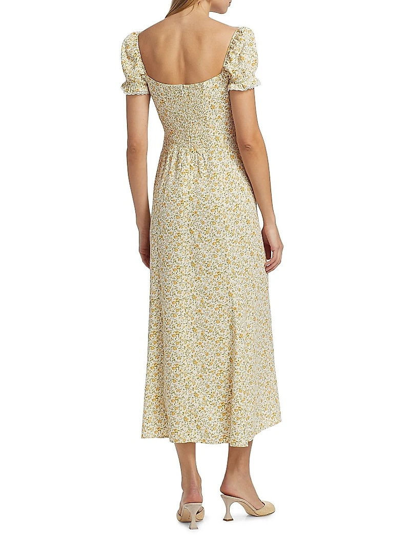 Shyla Floral Midi-Dress