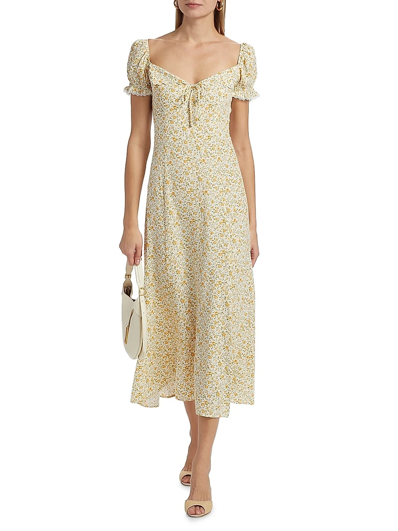 Shyla Floral Midi-Dress