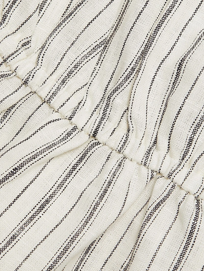 Inez Linen Strapless Top