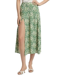 Zoe Floral Crepe Skirt