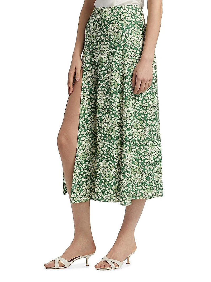 Zoe Floral Crepe Skirt