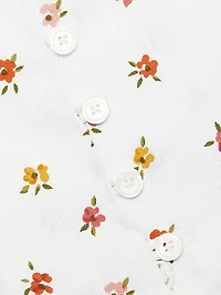 Viola Floral Linen Top