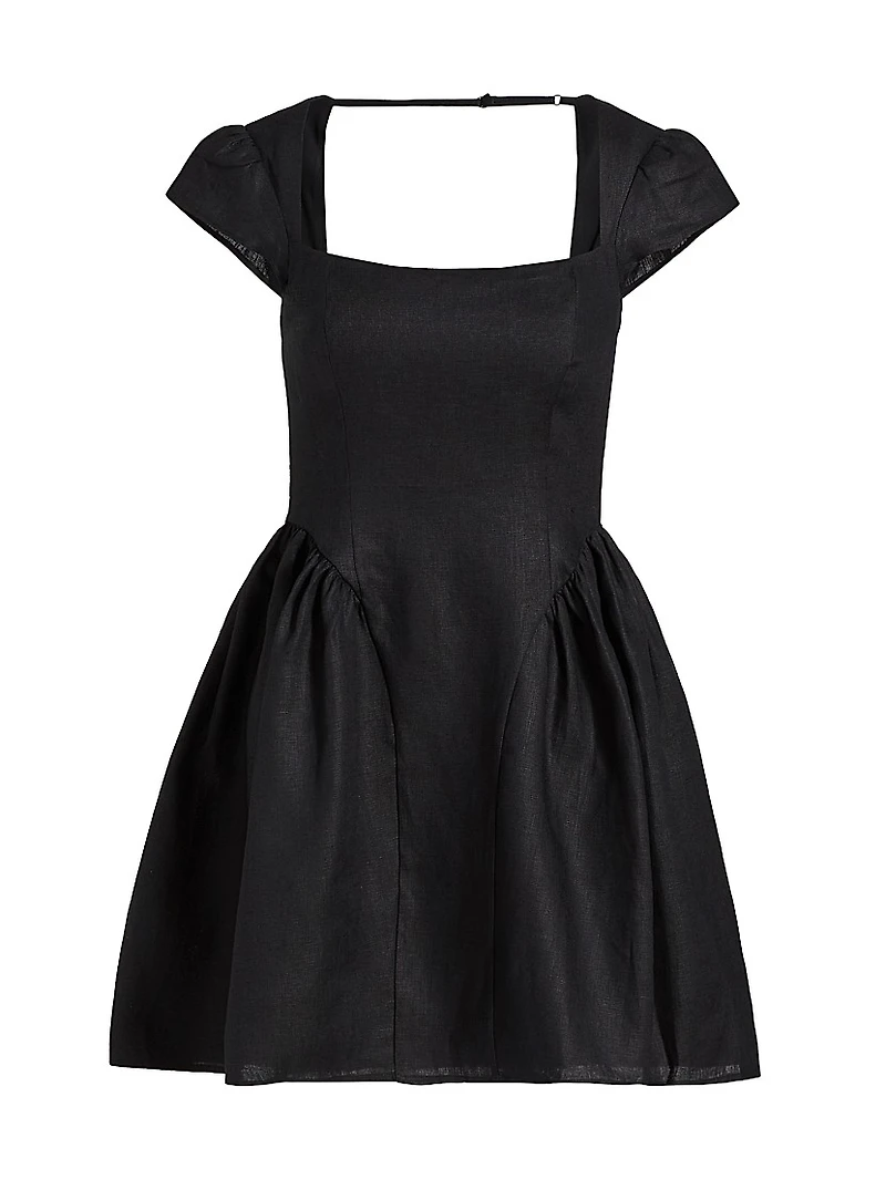 Oaklyn Linen A-Line Minidress