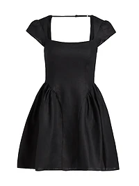 Oaklyn Linen A-Line Minidress