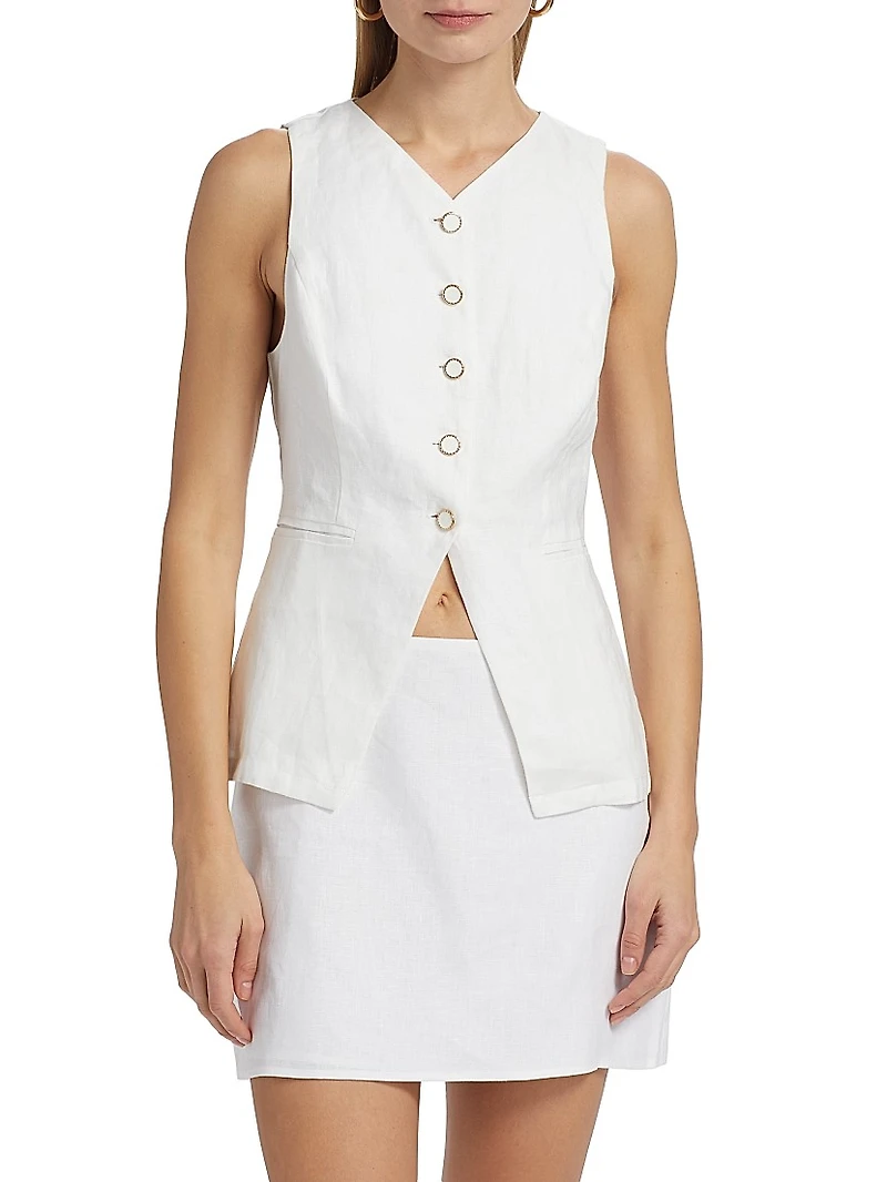 Aspen Linen Top