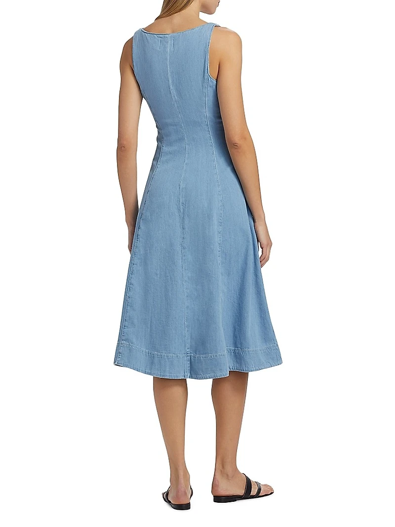 Sebastien Denim Midi-Dress