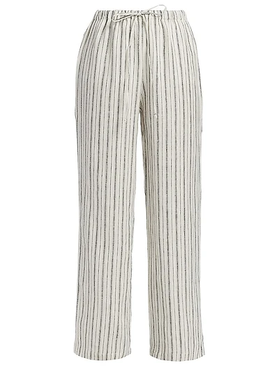 Olina Linen Striped Pants