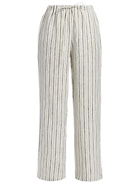 Olina Linen Striped Pants