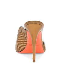 Serpentine 85MM Metallic Leather Sandals
