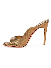 Serpentine 85MM Metallic Leather Sandals