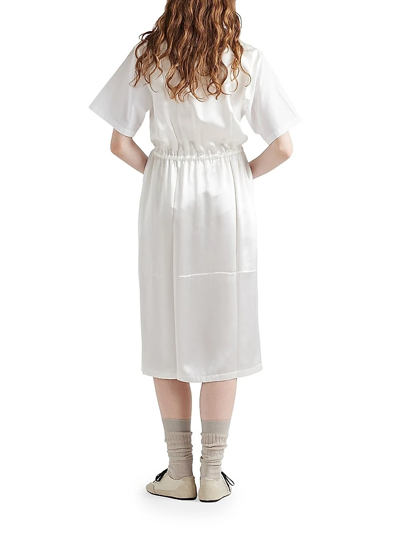 Poplin and Satin Dress