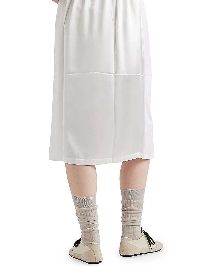 Poplin and Satin Dress