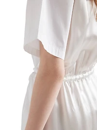 Poplin and Satin Dress