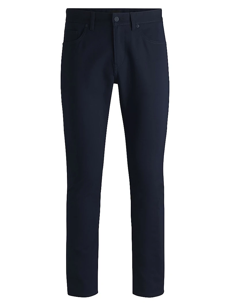 Slim-Fit Trousers Stretch Cotton