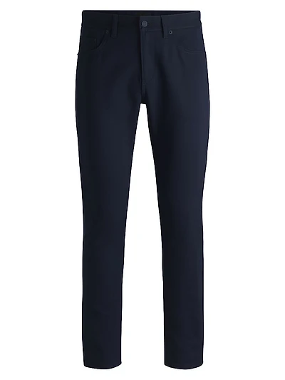 Slim-Fit Trousers Stretch Cotton