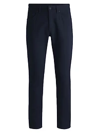 Slim-Fit Trousers Stretch Cotton