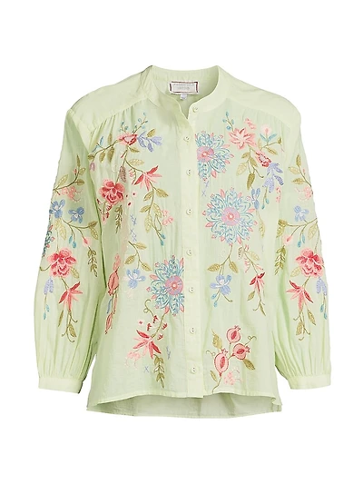 Kamiko Shirred Yoke Blouse