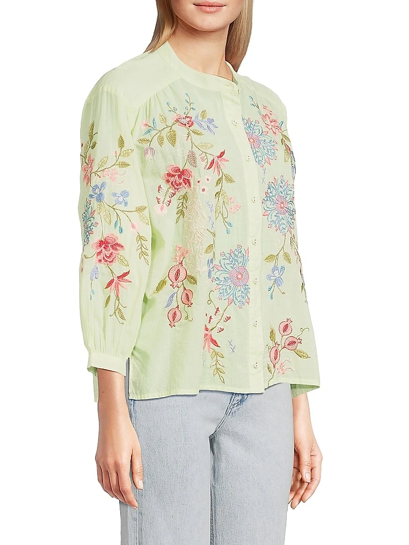 Kamiko Shirred Yoke Blouse