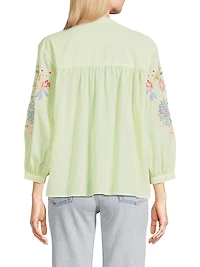 Kamiko Shirred Yoke Blouse